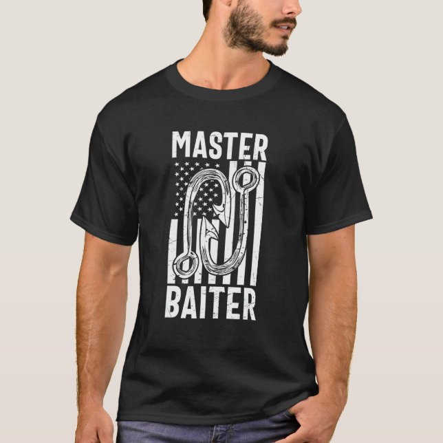 Mens Master Baiter   Fishing T-Shirt (Front)