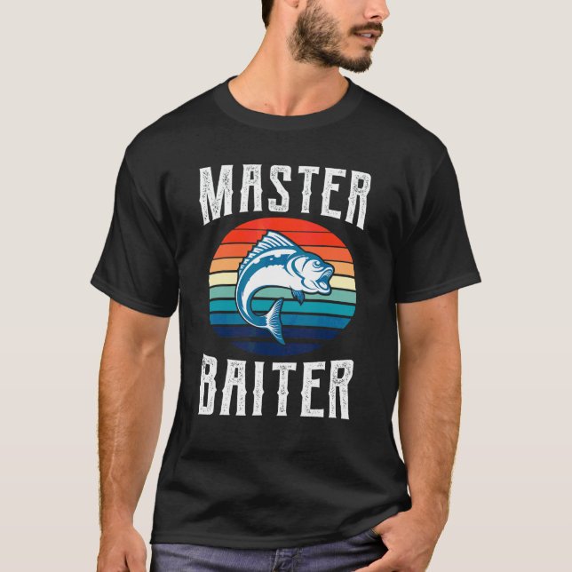 Mens Master Baiter  Fishing T-Shirt (Front)