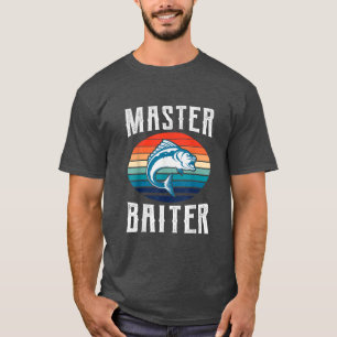 Mens Master Baiter Funny Fishing T-Shirt