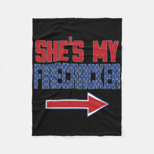 Mens Matching Fourth Of July Couples Shirt Indepen Fleece Blanket