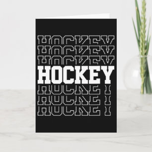 Mens Men Boy Ice Hockey Novelty Item Fan Coach Pla Card