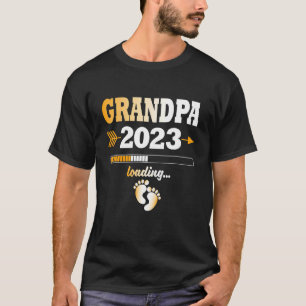 Mens Men Grandpa 2023 Loading Expectant Grandparen T-Shirt