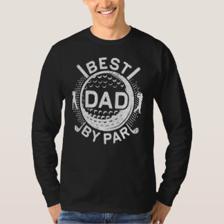 Mens Mens Best Dad By Par  Disc Golf Vintage Frisb T-Shirt