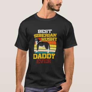 Mens Mens Best Siberian Husky Dad Ever Vintage Fat T-Shirt