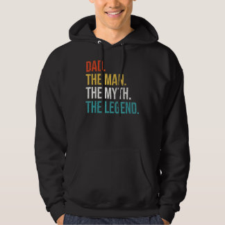 Mens Mens  Dad Fathers Day Dad The Man The Myth Th Hoodie