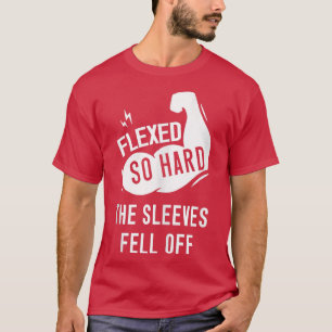 Mens Men's Fleed so Hard The Sleeves Fell Off Funn T-Shirt