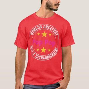 Mens Men's Funny Worlds Greatest Pop Grandfather T-Shirt