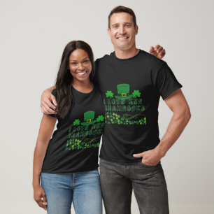 Mens Mens I Love Her Shamrocks Funny Couples St Pa T-Shirt