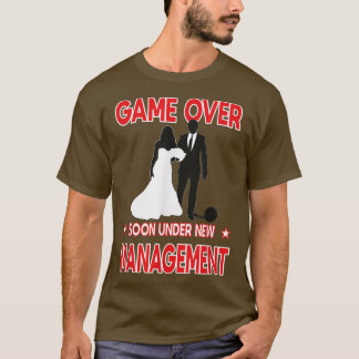 Mens Mens JGA Stag Party Men Game Over Groom T-Shirt