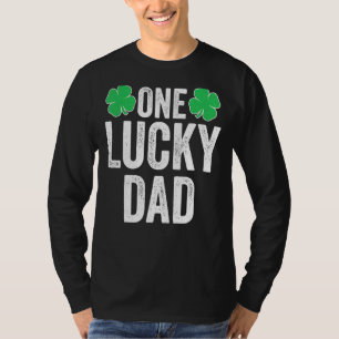 Mens Mens One Lucky Dad C Men Father St Patricks D T-Shirt