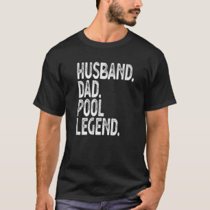 Mens Mens Pool Player Billiards Husband Dad Pool T-Shirt