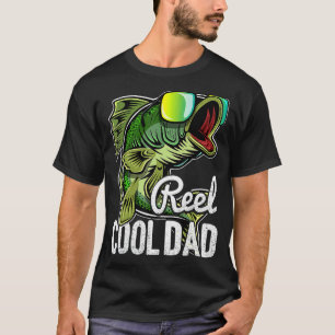 Mens Mens Reel Cool Dad Fishing Sunglasses Father T-Shirt