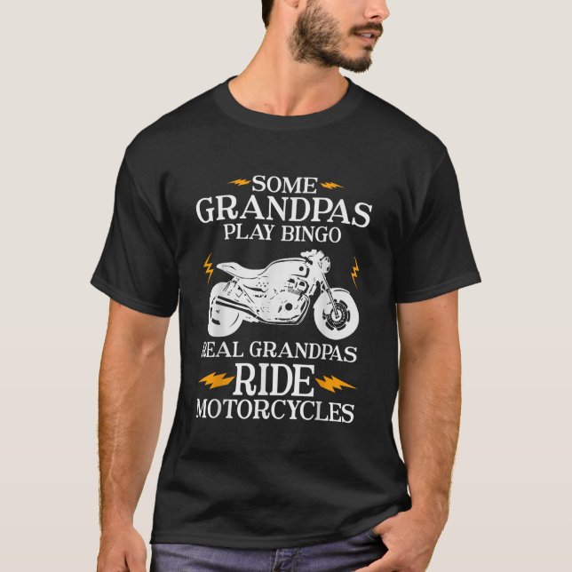 Mens Mens Some Grandpas Play Bingo Real Grandpas R T-Shirt (Front)