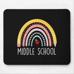 Mens middle school teacher student team middle mouse pad