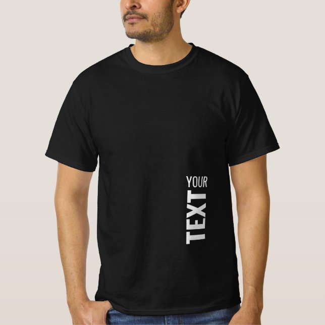 Mens Modèle TShirts Custom Ajouter Nom du texte Mo (Devant)