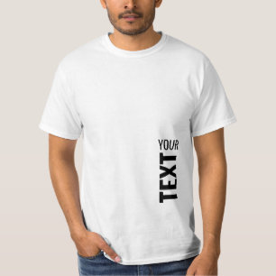 Mens Modern T-Shirts Custom Ajouter Modèle de nom 