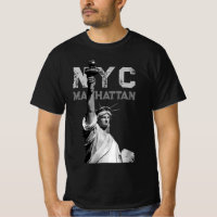 Mens Modern Tee Liberty Statue Nyc Manhattan