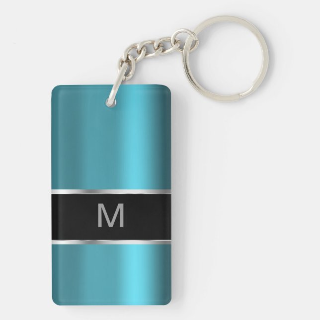 Mens Monogram Keychain (Back)