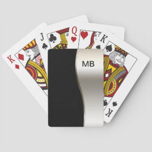Men's Monogram Style Playing Cards