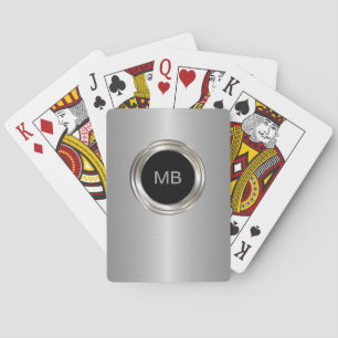 Men's Monogram Style Playing Cards