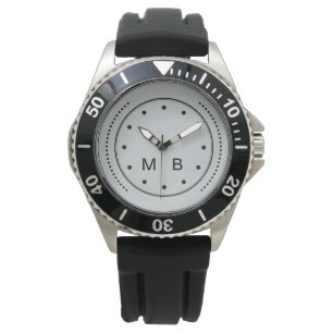 Men's Monogram Style Watch