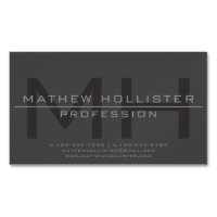 Men's Monogrammed, Grey