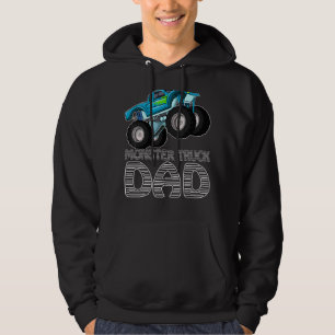 Mens  Monster Truck  Father's Day Monster Truck Da Hoodie
