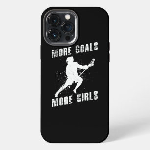 Mens More Goals More Girls Lacrosse iPhone 13 Pro Max Case