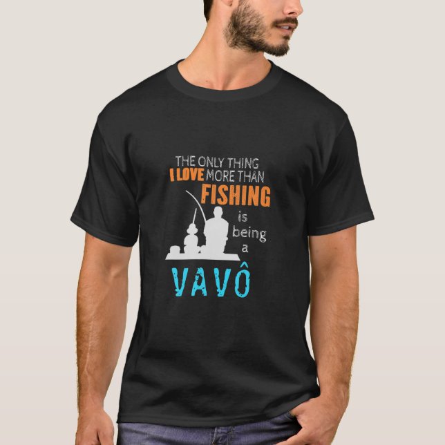 Mens More Than Love Fishing Vavô Portuguese Brazil T-Shirt (Front)