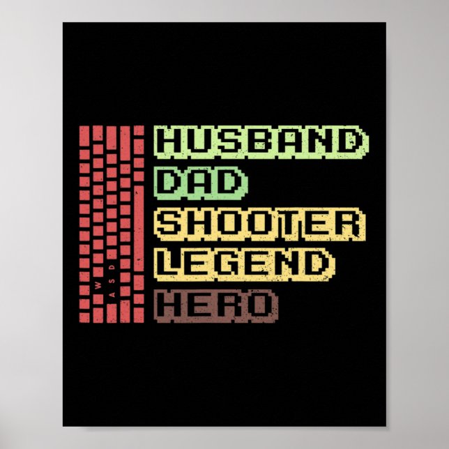 Mens Mouse Gamer Design For Your Computer Gaming H Poster (Front)