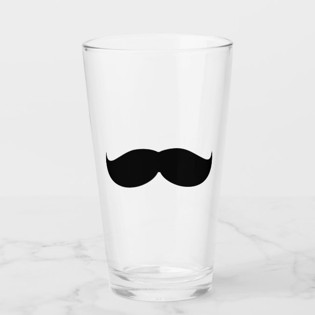 Mens Moustache Glass (Front)