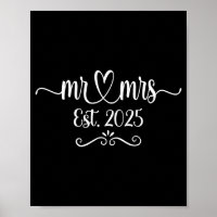 Mens mr and mrs est 2025 married husband &