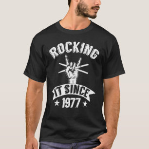 Mens Music Rock Band Drumming Drummer Born In 1977 T-Shirt
