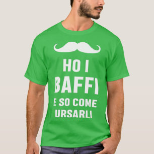 Mens Mustache Man Mustache Father Fathers Day Bear T-Shirt
