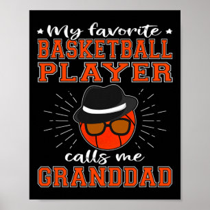 Mens My Favorite Sketll Player Calls Me Granddad S Poster