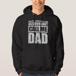 Mens My Favourite Accountant Calls Me Dad Father' Hoodie