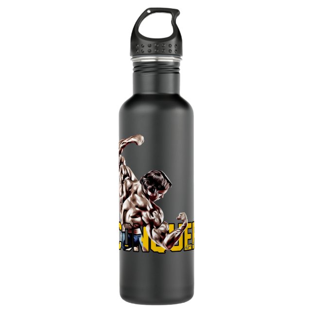 Mens My Favourite Arnold Schwarzenegger Conquer Bl 710 Ml Water Bottle (Front)