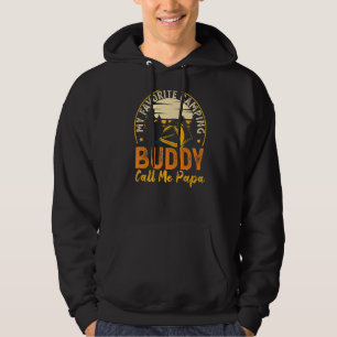 Mens My Favourite Camping Buddy Call Me Papa Fathe Hoodie