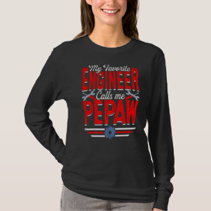 Mens My Favourite Engineer Calls Me Pepaw Engineer T-Shirt