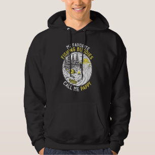 Mens My Favourite Fishing Buddies Call Me Daddy Gr Hoodie