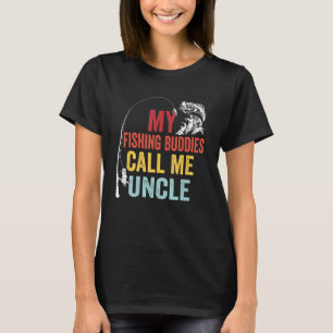 Mens My Favourite Fishing Buddies Call Me Uncle Fi T-Shirt
