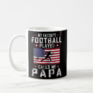 Mens My Favourite Football Player Calls Me Papa Fa Coffee Mug