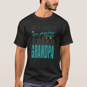Mens My Favourite Ice Hockey Player Calls Me Grand T-Shirt