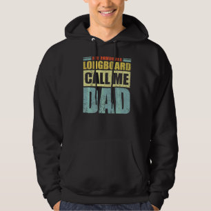 Mens  My Favourite Longboard Calls Me Dad Father's Hoodie