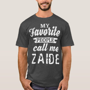 Mens My Favourite Name Is Zaide Jewish Yiddish Gra T-Shirt