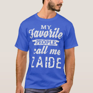Mens My Favourite Name Is Zaide Jewish Yiddish Gra T-Shirt