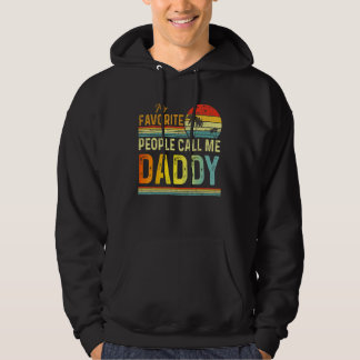 Mens My Favourite People Call Me Daddy Dad Father Hoodie