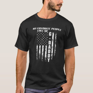 Mens My Favourite People Call Me G daddy America F T-Shirt