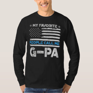 Mens My Favourite People Call Me G Pa Usa Flag Fat T-Shirt