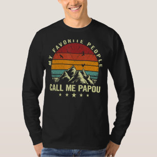 Mens My Favourite People Call Me Papou Cool Father T-Shirt